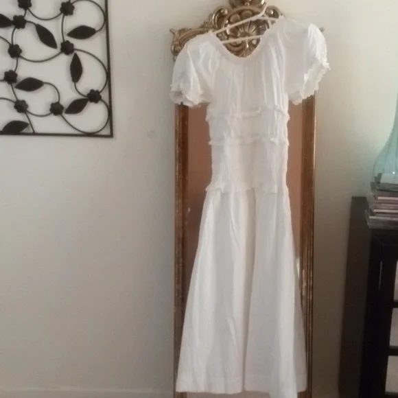 White Midi Dress - Picture 4 of 8